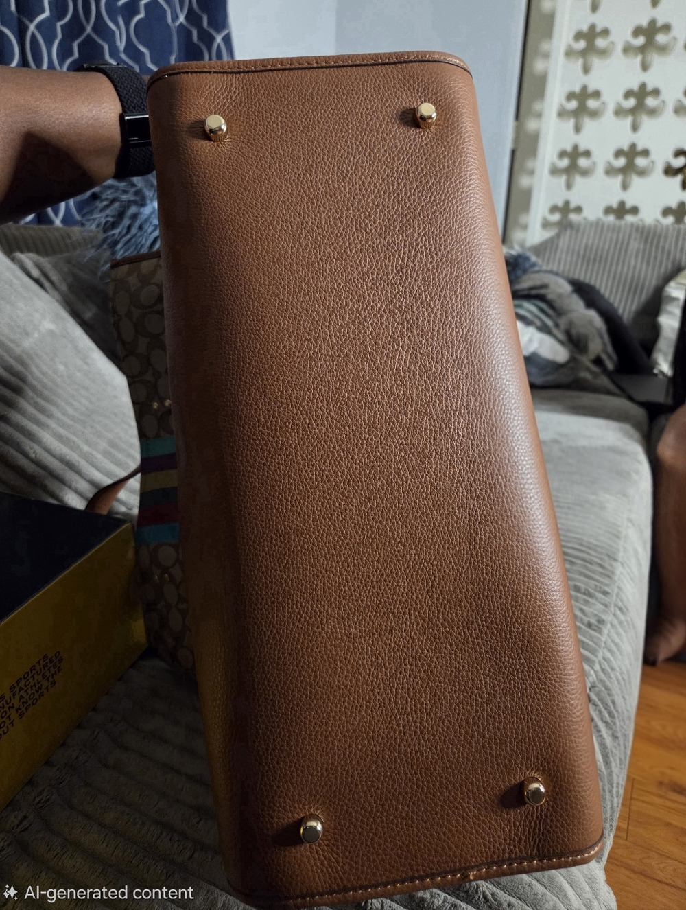 Coach Dempsey Tote Bag 40 in Signature Jacquard With Stripe And Coach Patch - Picture 7 of 8